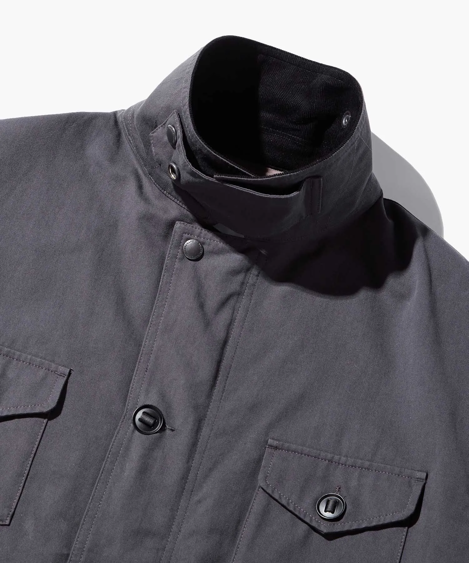 Outstanding & Co. Corduroy Collar Fishing Jacket - Charcoal