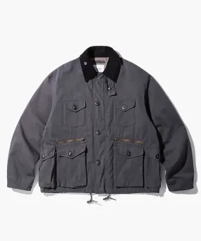 Outstanding & Co. Corduroy Collar Fishing Jacket - Charcoal