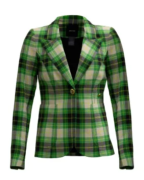 Patch Pocket Duchess Blazer Grass Plaid