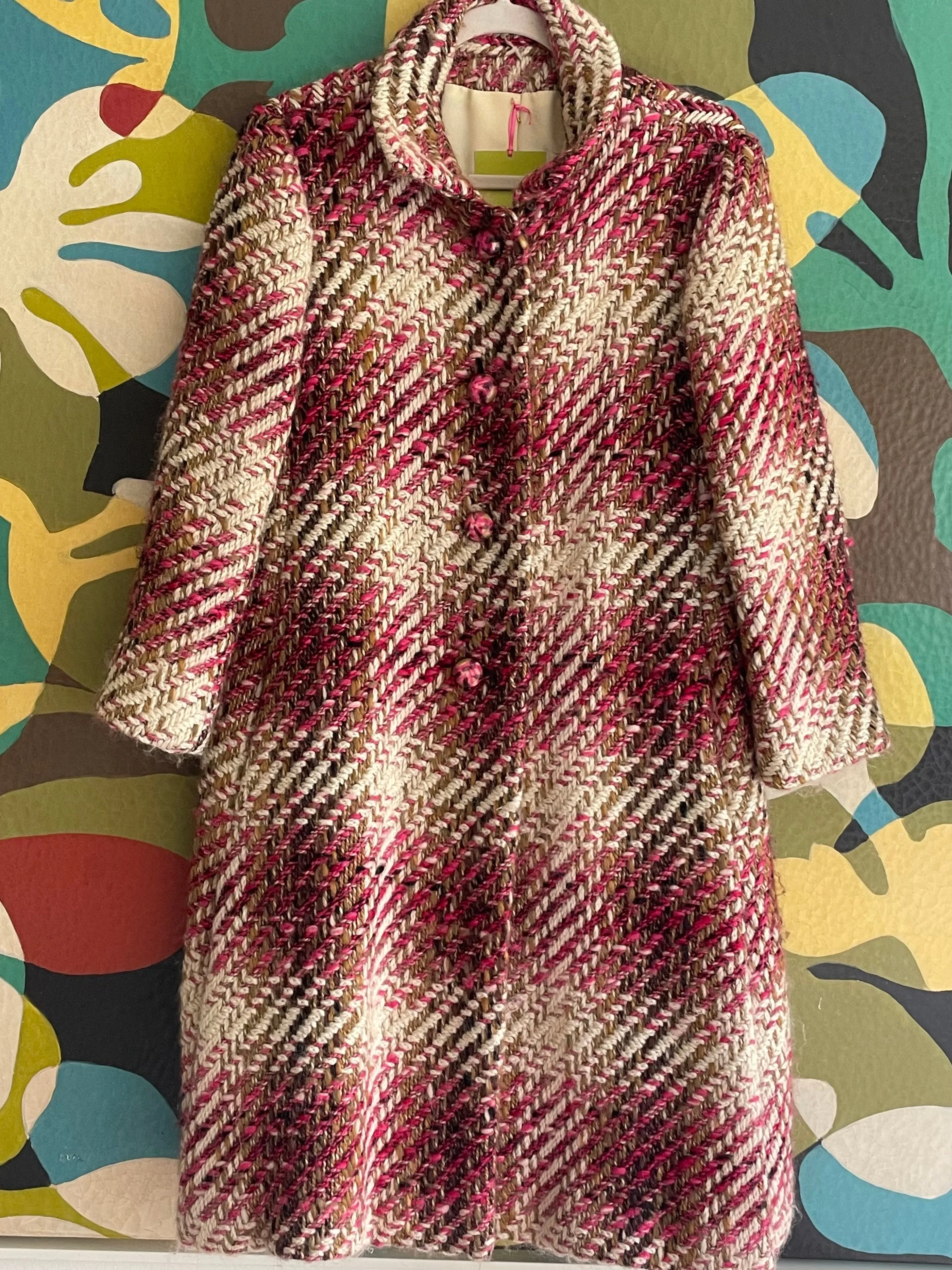 Pink Tweed Coat