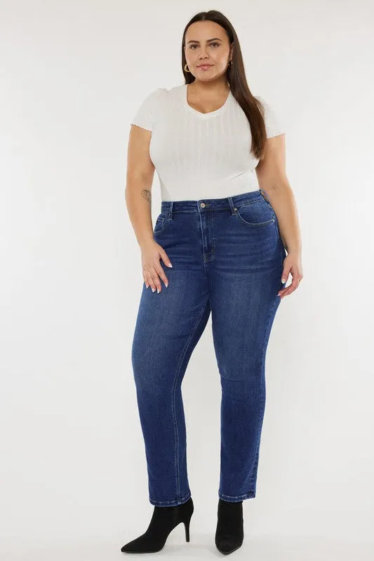 Plus Slim Straight Jeans