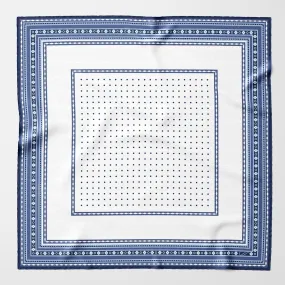 Pois - Silk Pocket Square - Blue