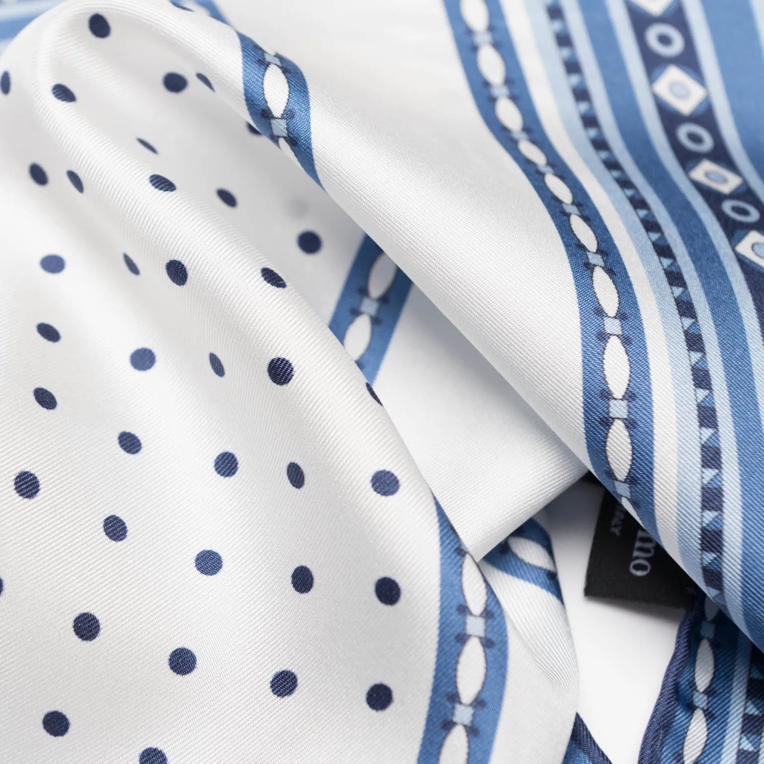 Pois - Silk Pocket Square - Blue