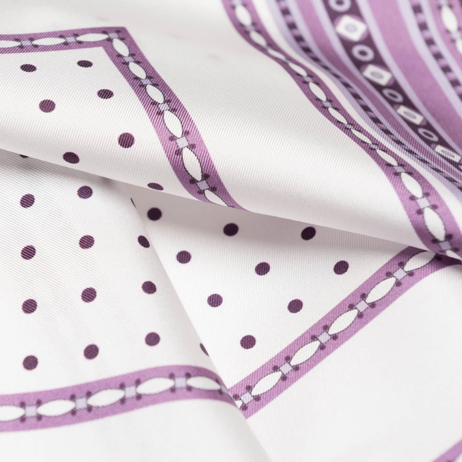 Pois - Silk Pocket Square - Lilac