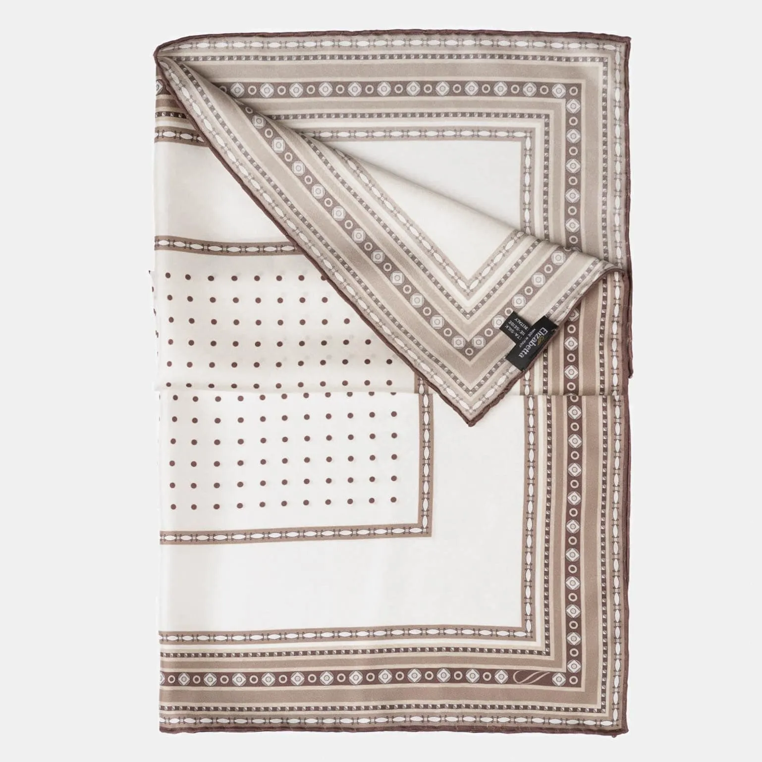 Pois - Silk Pocket Square - Sand