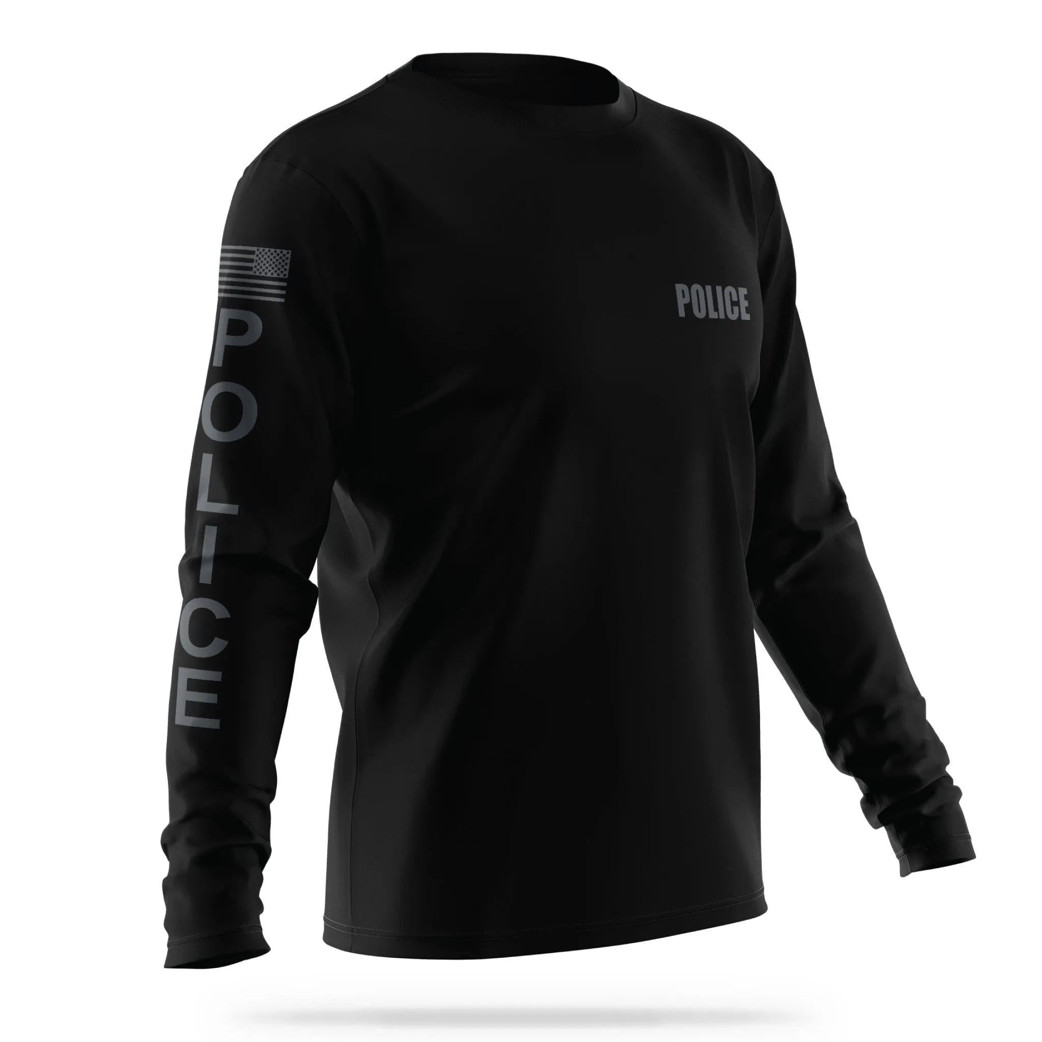 [POLICE] Men's Utility Long Sleeve [BLK/GRY]