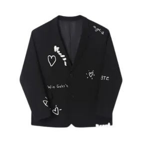 Pre Order:  Doodles Single Breasted Blazer