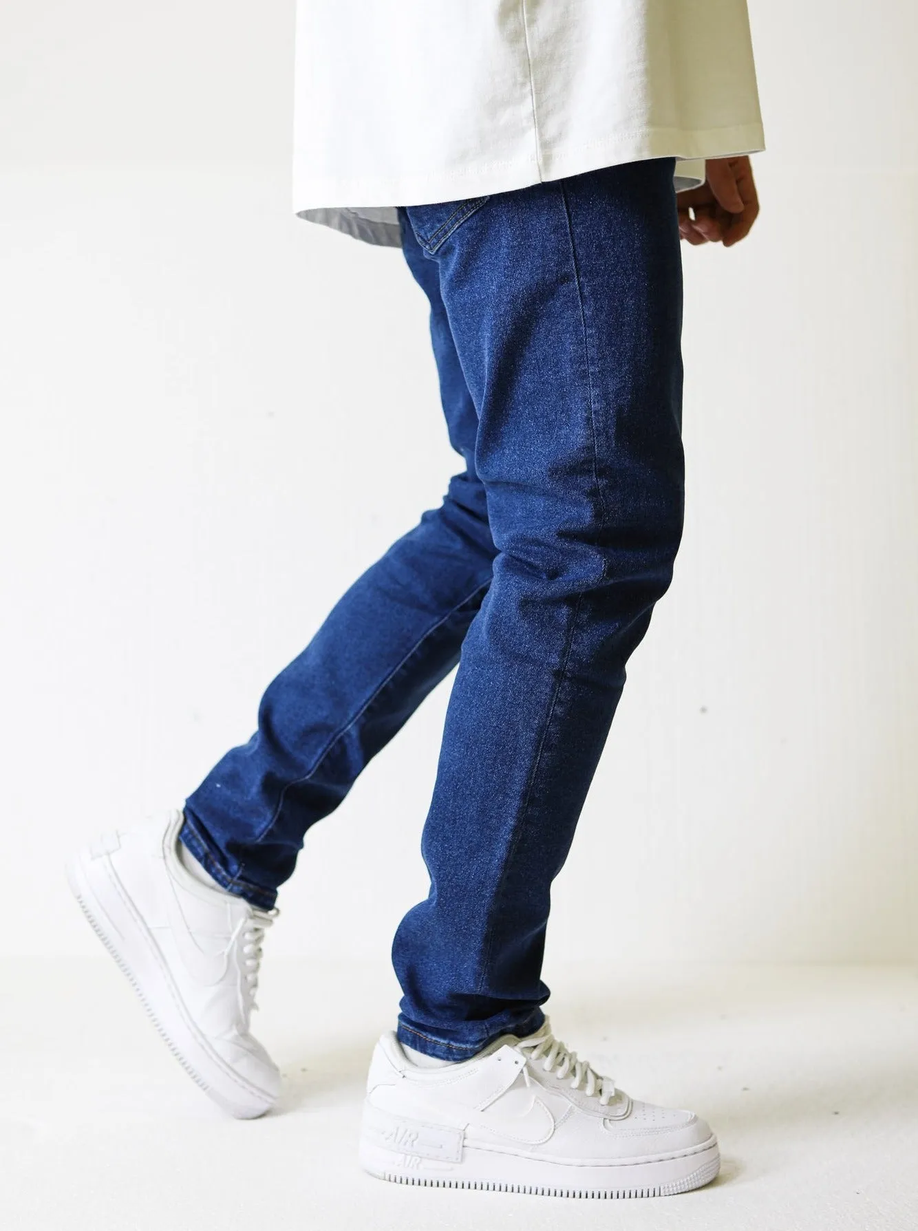 Premium Basic Indigo Blue Essential Jeans