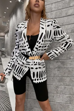 Printed Blazer