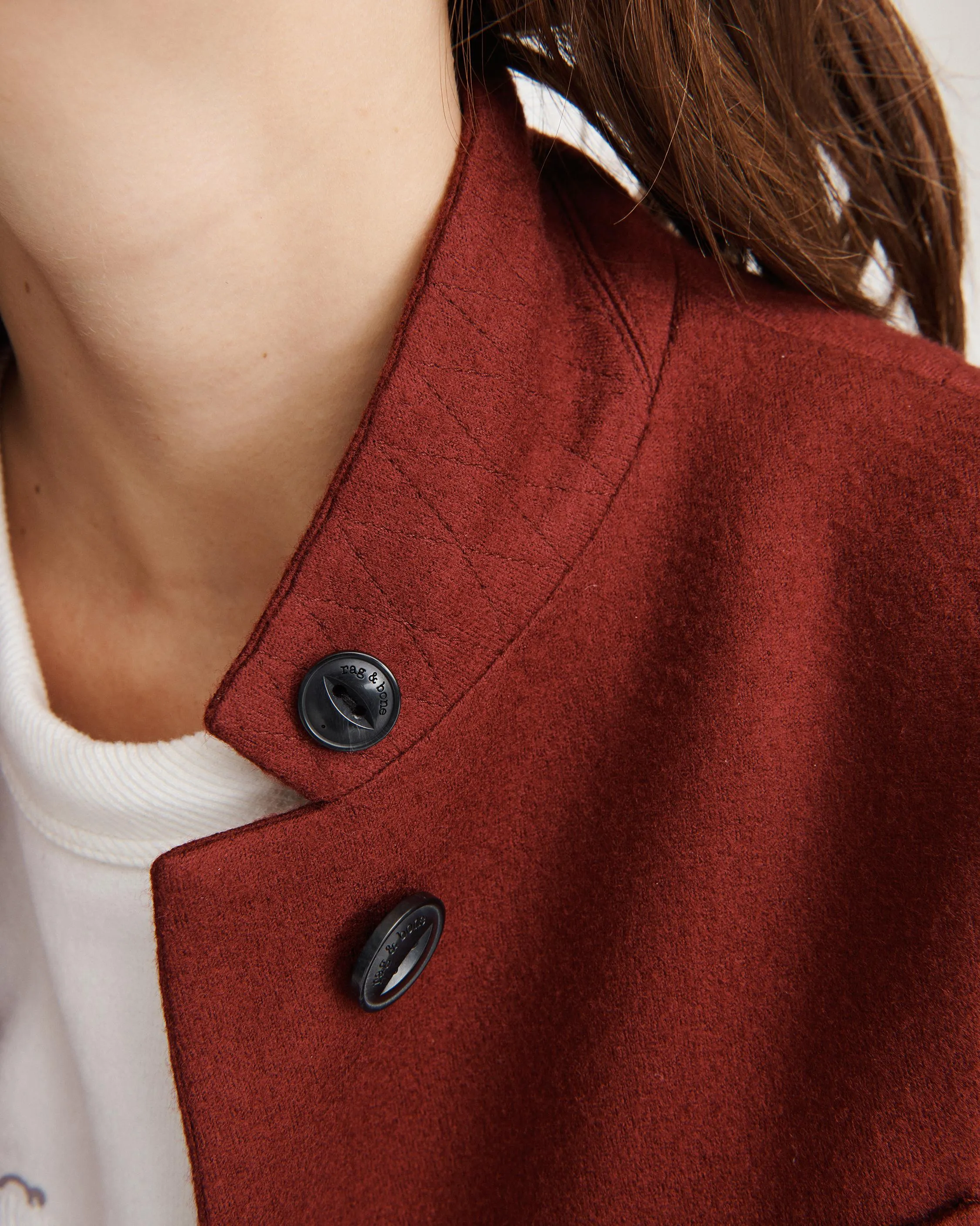 Rag & Bone Collection - Slade Blazer in Black Cherry