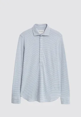 Recycled Italian | Sky Horizontal Popover Shirt