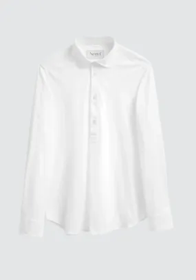 Recycled Italian | White Popover Shirt