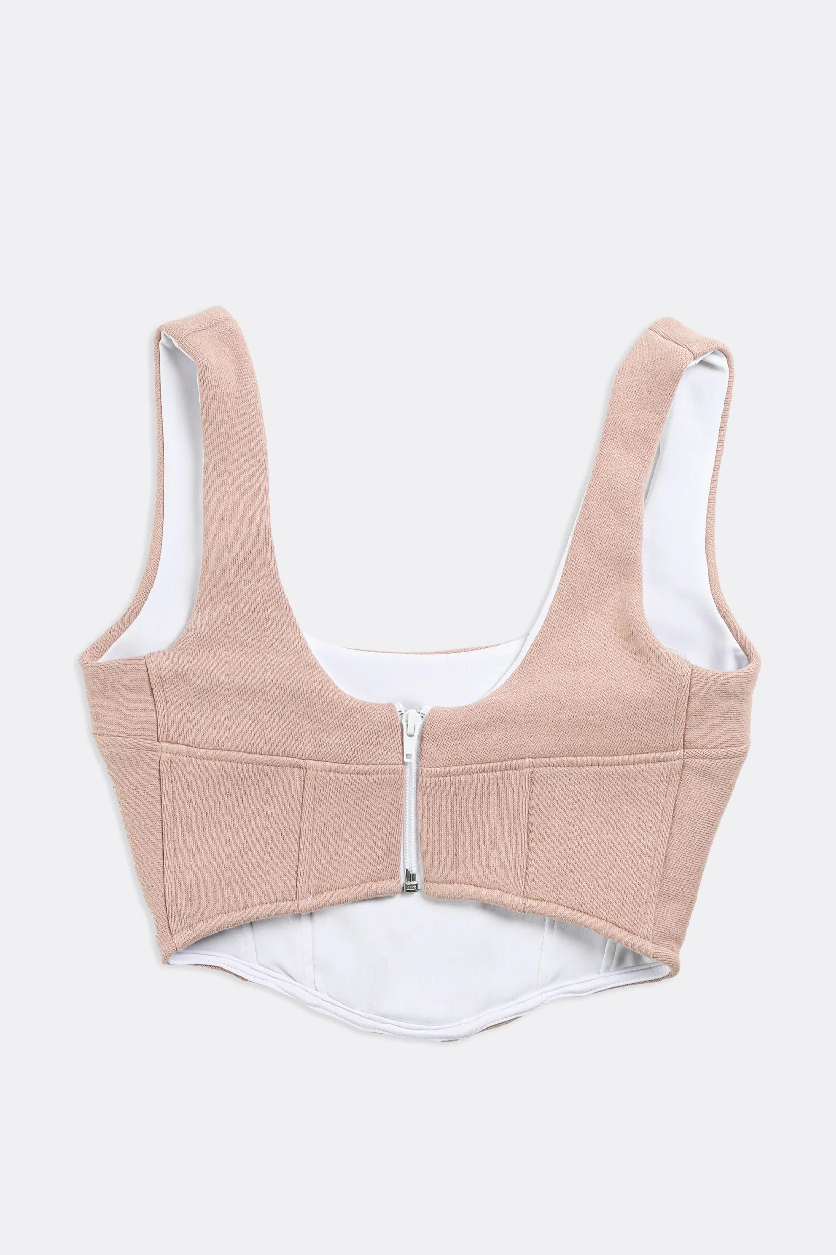 Rework Champion Sweatshirt Bustier - XS