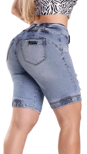 Rhero Women's High Waisted Ripped Jeans Shorts 56459