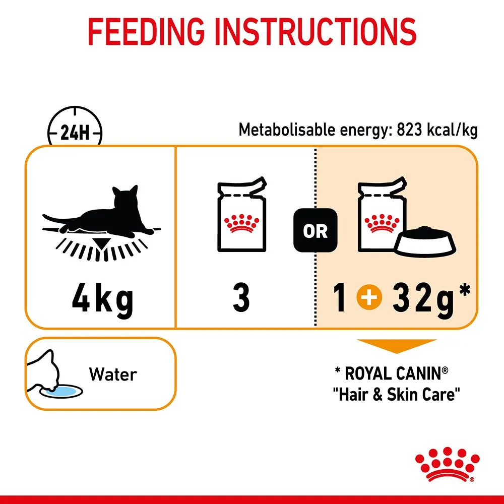 Royal Canin Hair & Skin Jelly Adult Wet Cat Food 85g