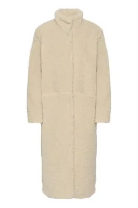 Saint Tropez Felicia Teddy Coat in Fog