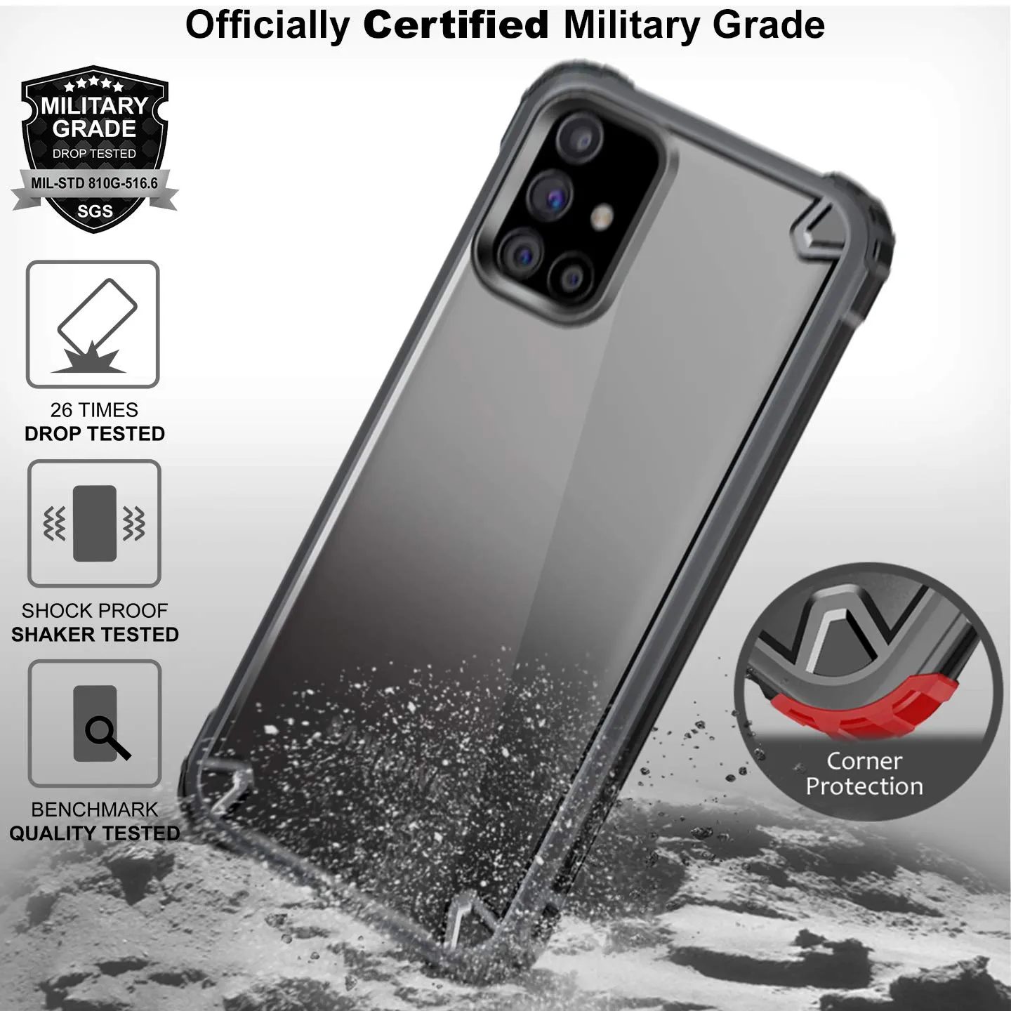 Samsung Galaxy M31S Back Cover Case | Impulse - Moon Gray