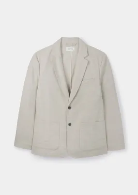 Sand Cotton Linen Blazer