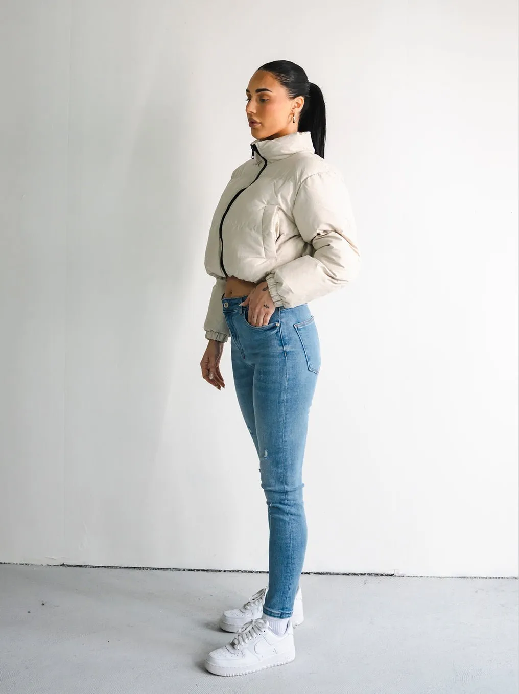 Skinny Ripped Light Blue Women Jeans