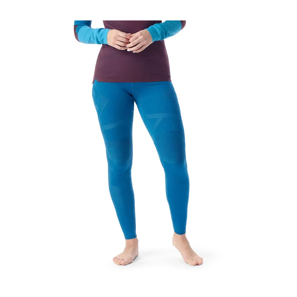 Smartwool Women's Intraknit Thermal Merino Base Layer Bottom Nival Blue-Pool Blue