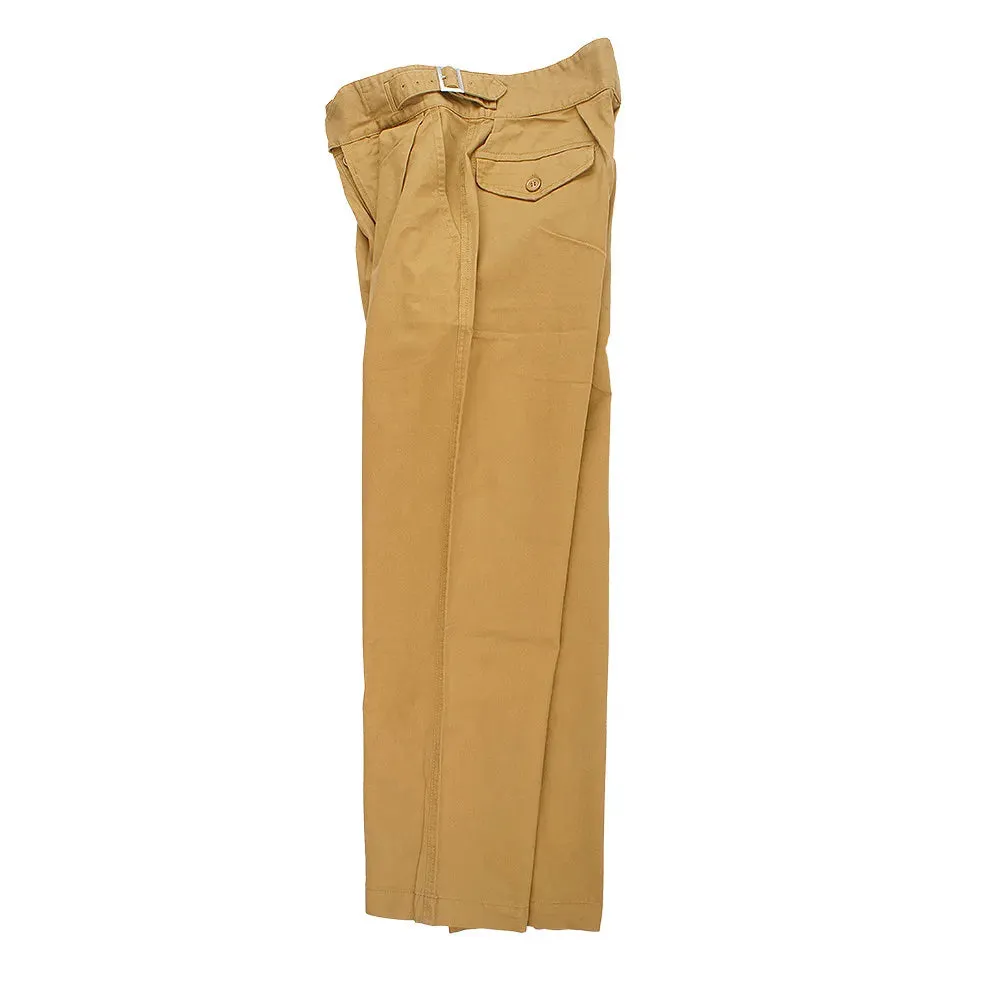 Solid Color Gurkha Pants - Safari Style Casual Trousers