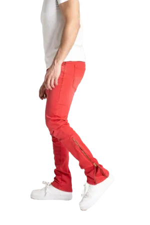 Taker Red Premium StackedJeans