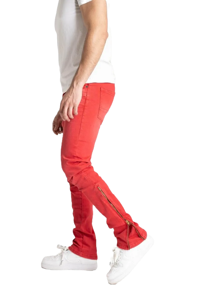 Taker Red Premium StackedJeans