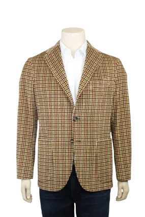 Tan Corduroy Plaid Sport Coat