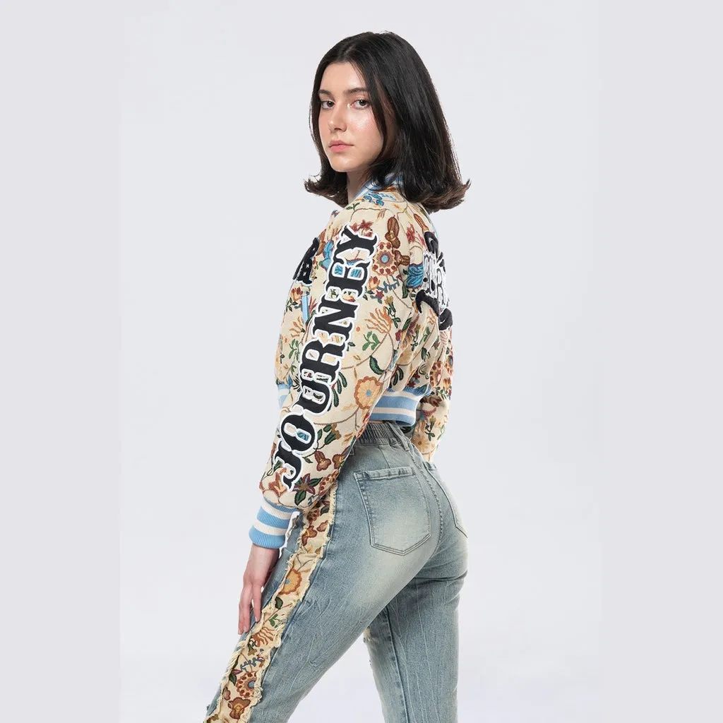 Tapestry Cropped Jacket - Botanic