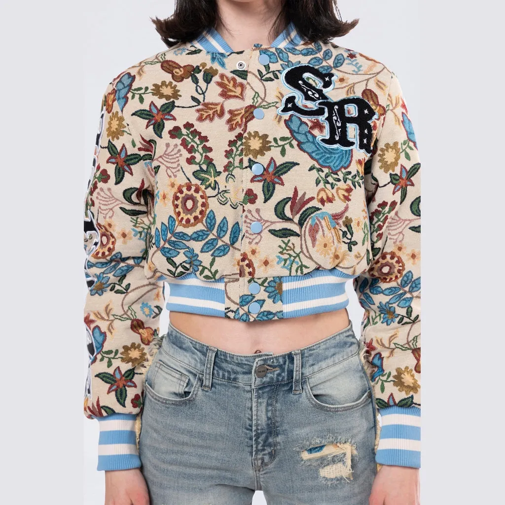 Tapestry Cropped Jacket - Botanic