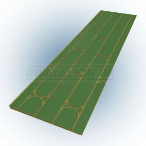 Tekwarm Routed Chipboard UFH Panels | 2400mm x 600mm x 22mm