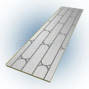 Tekwarm Routed Foil Faced Chipboard UFH Panel | 2400mm x 600mm x 22mm