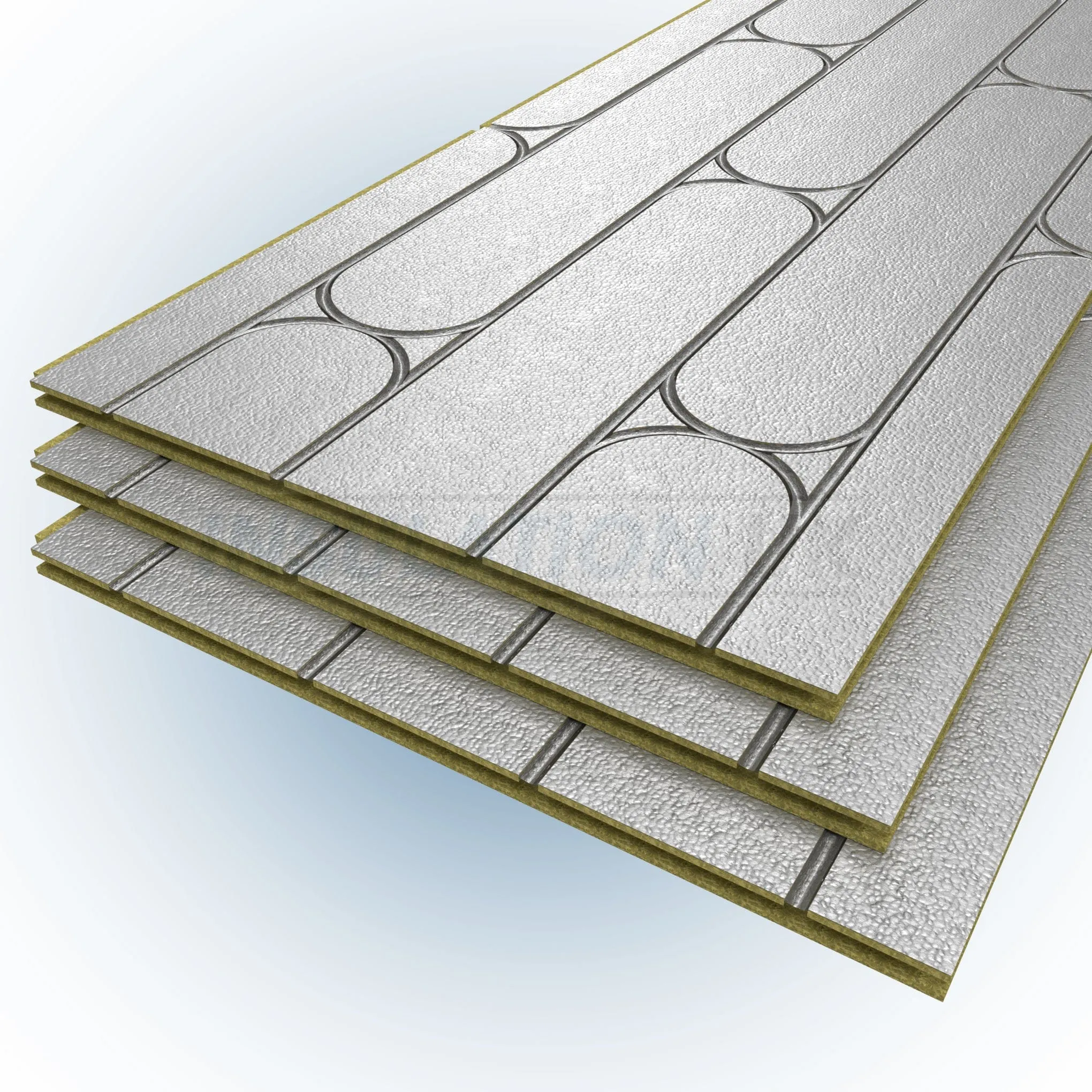 Tekwarm Routed Foil Faced Chipboard UFH Panel | 2400mm x 600mm x 22mm