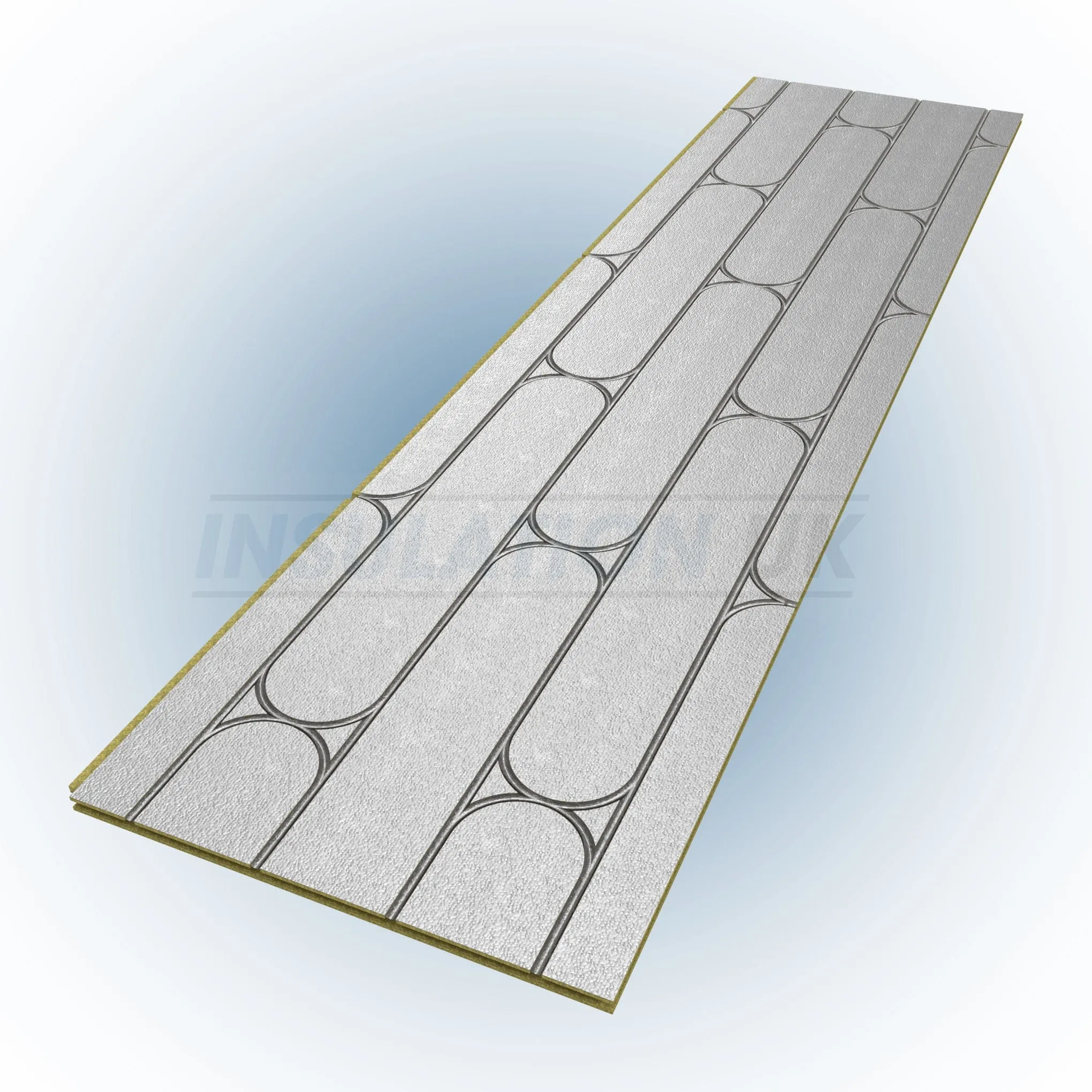 Tekwarm Routed Foil Faced Chipboard UFH Panel | 2400mm x 600mm x 22mm