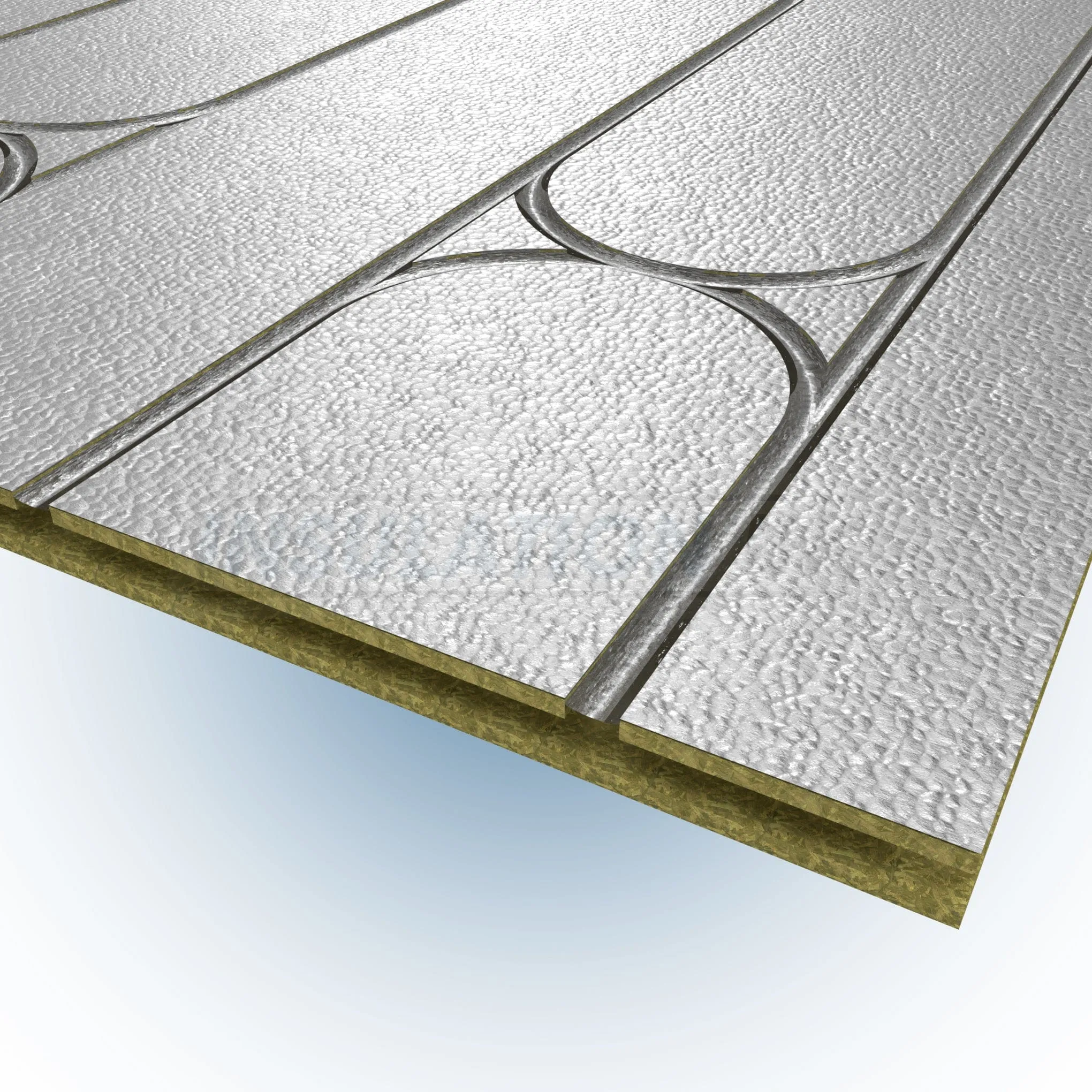 Tekwarm Routed Foil Faced Chipboard UFH Panel | 2400mm x 600mm x 22mm