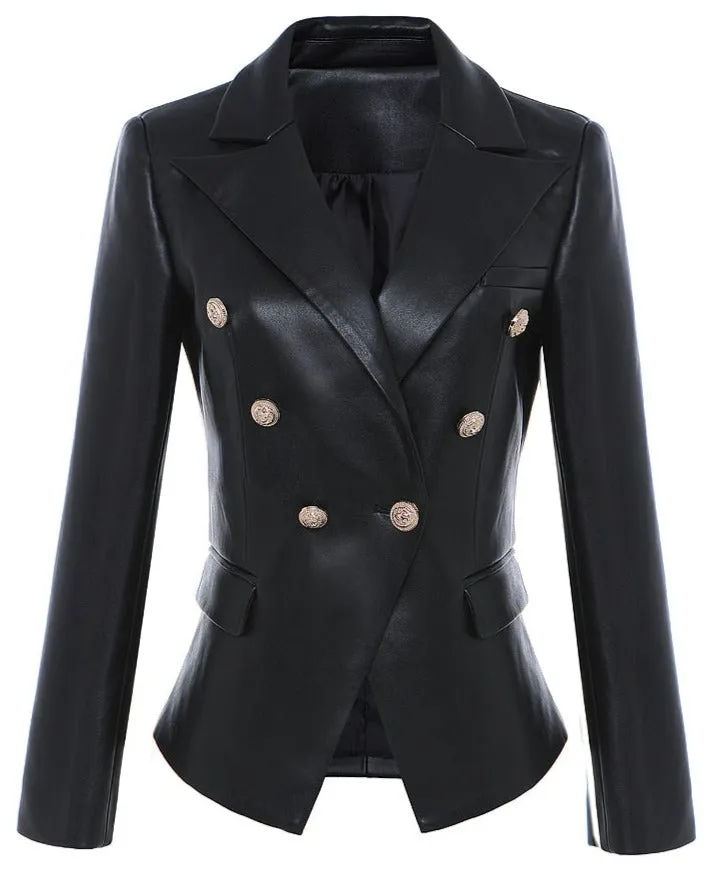 TONIA LEATHER BLAZER