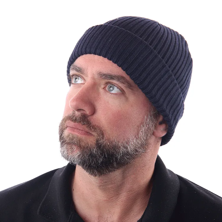 Uflex Unisex Fishermans Beanie - Navy