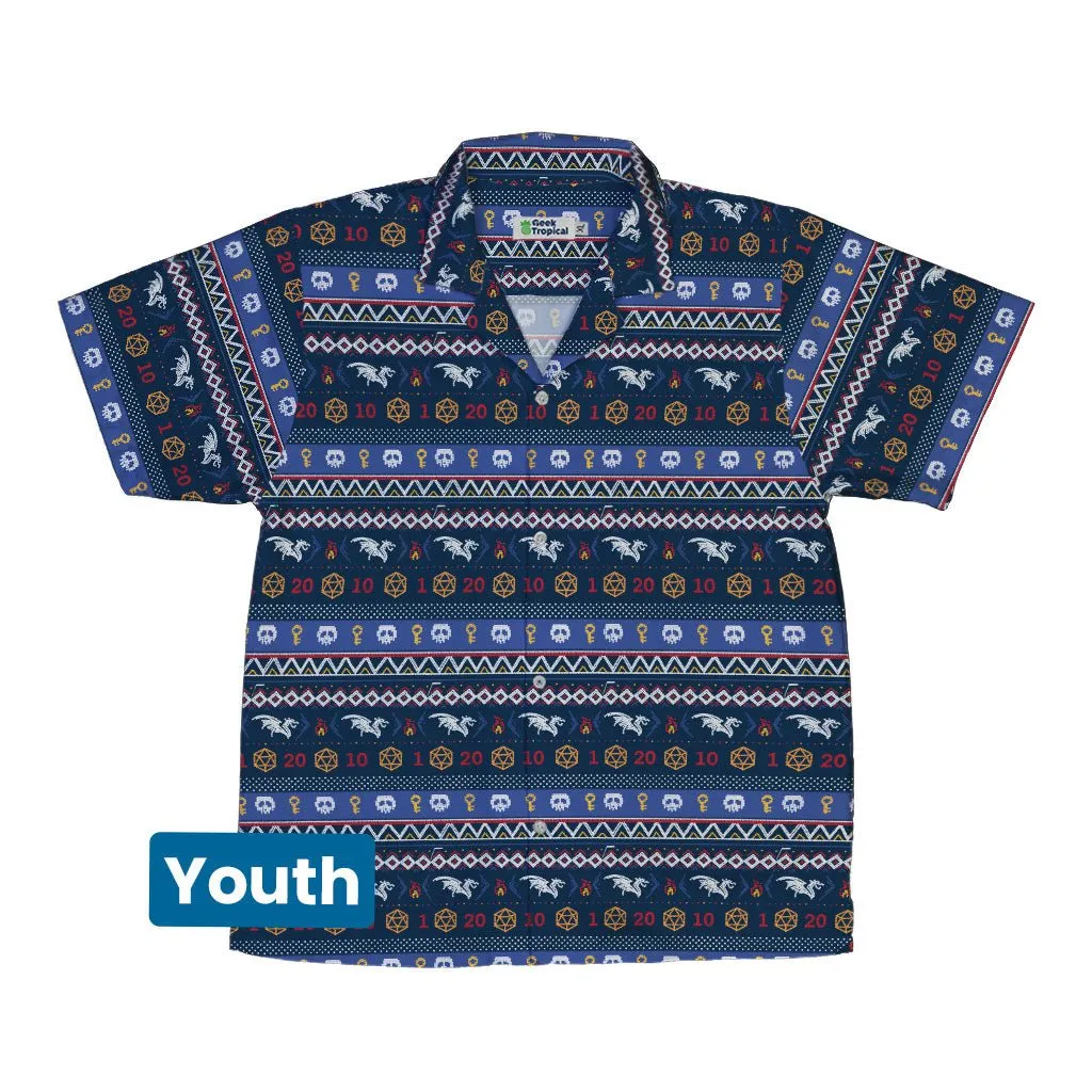 Ugly Christmas Sweater DND Adventure Youth Hawaiian Shirt