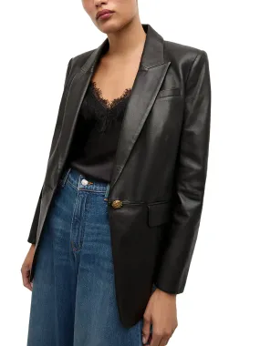 Veronica Beard Vega Leather Dickey Jacket