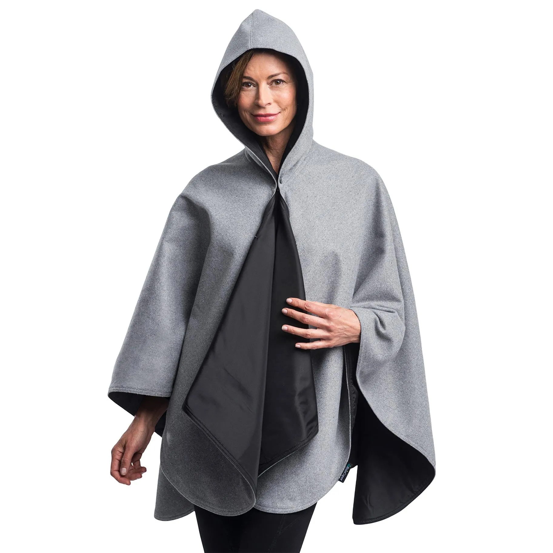 WarmCaper - Warm Pewter Grey Black Rainproof