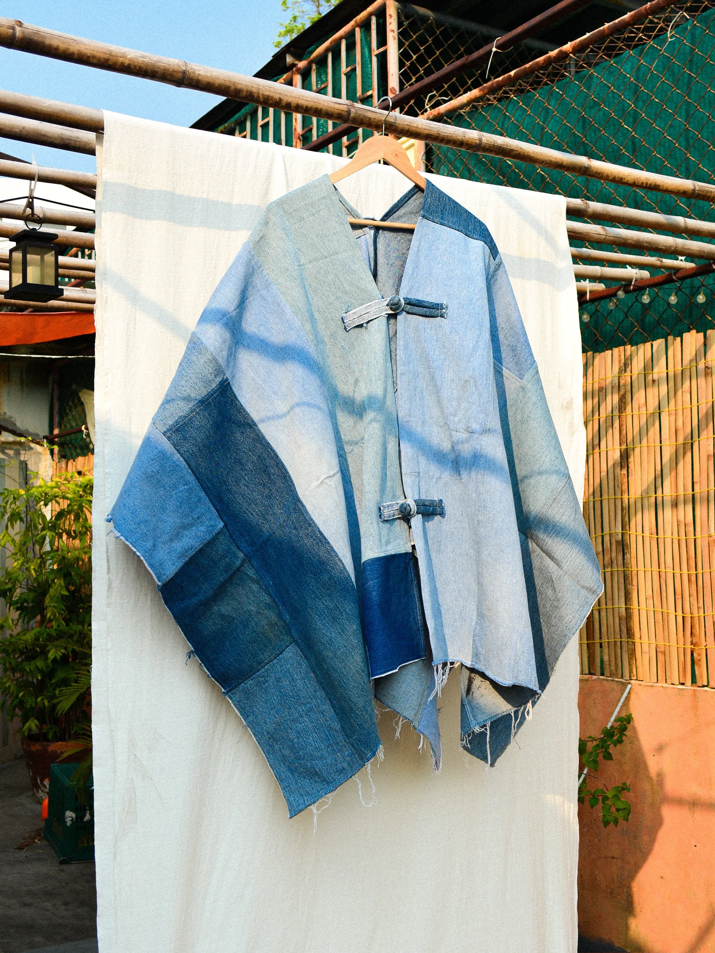 Wearable Throw - Reclaimed Denim