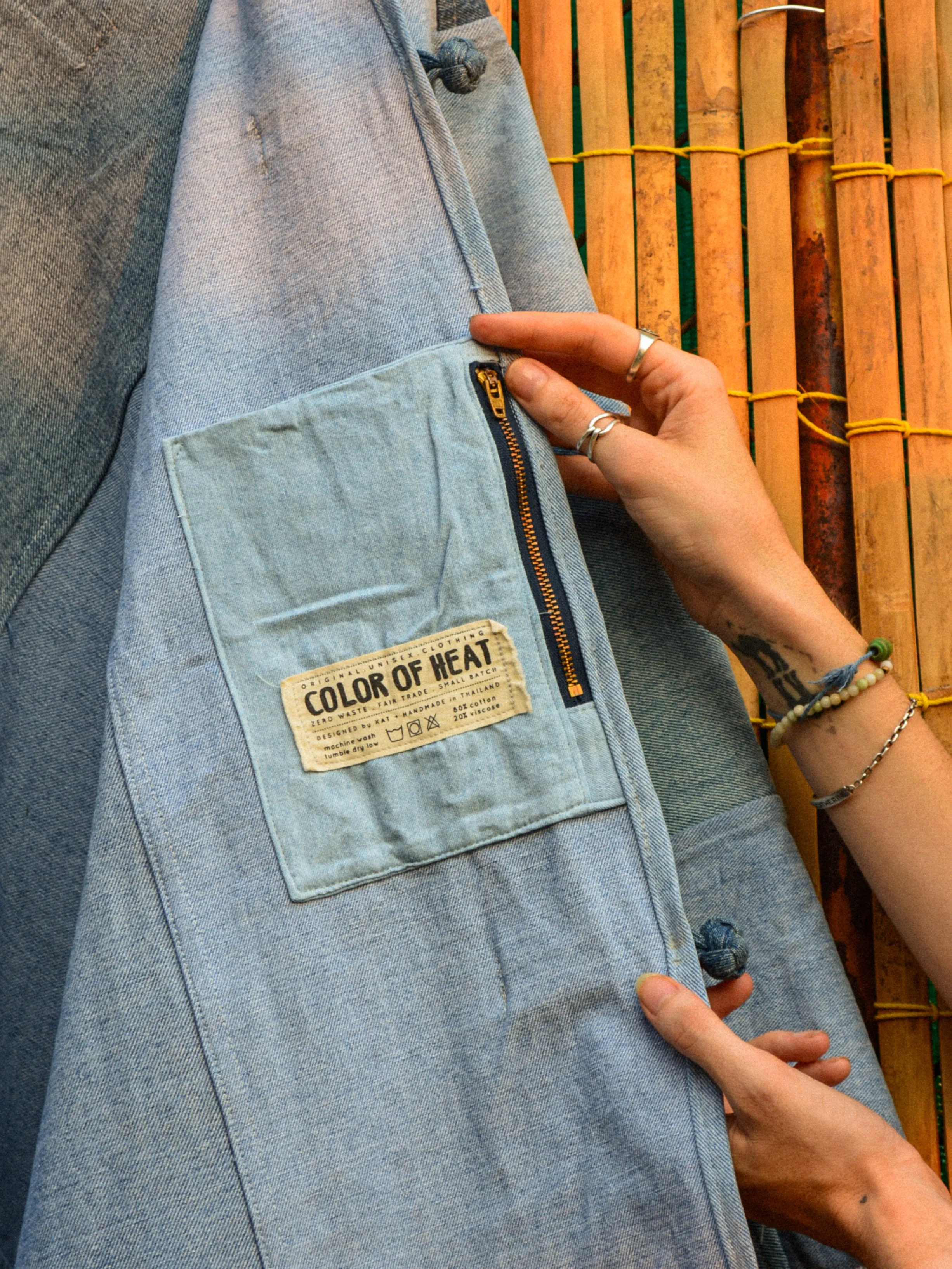 Wearable Throw - Reclaimed Denim