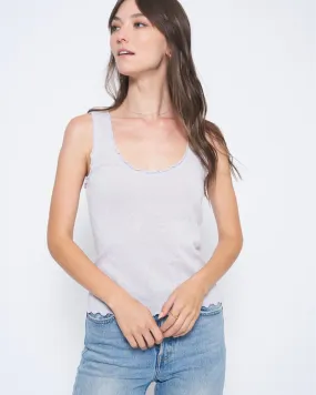 Winsome Lettuce Edge Pointelle Tank