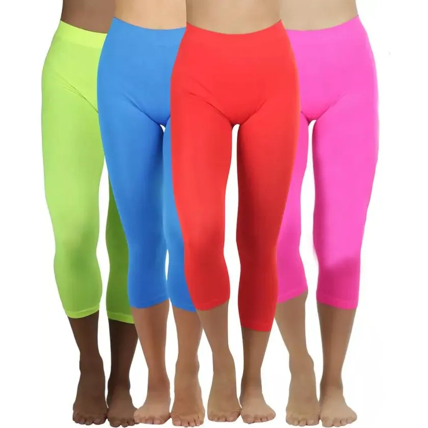 Women's Capri Seamless Lightweight Stretch Leggings