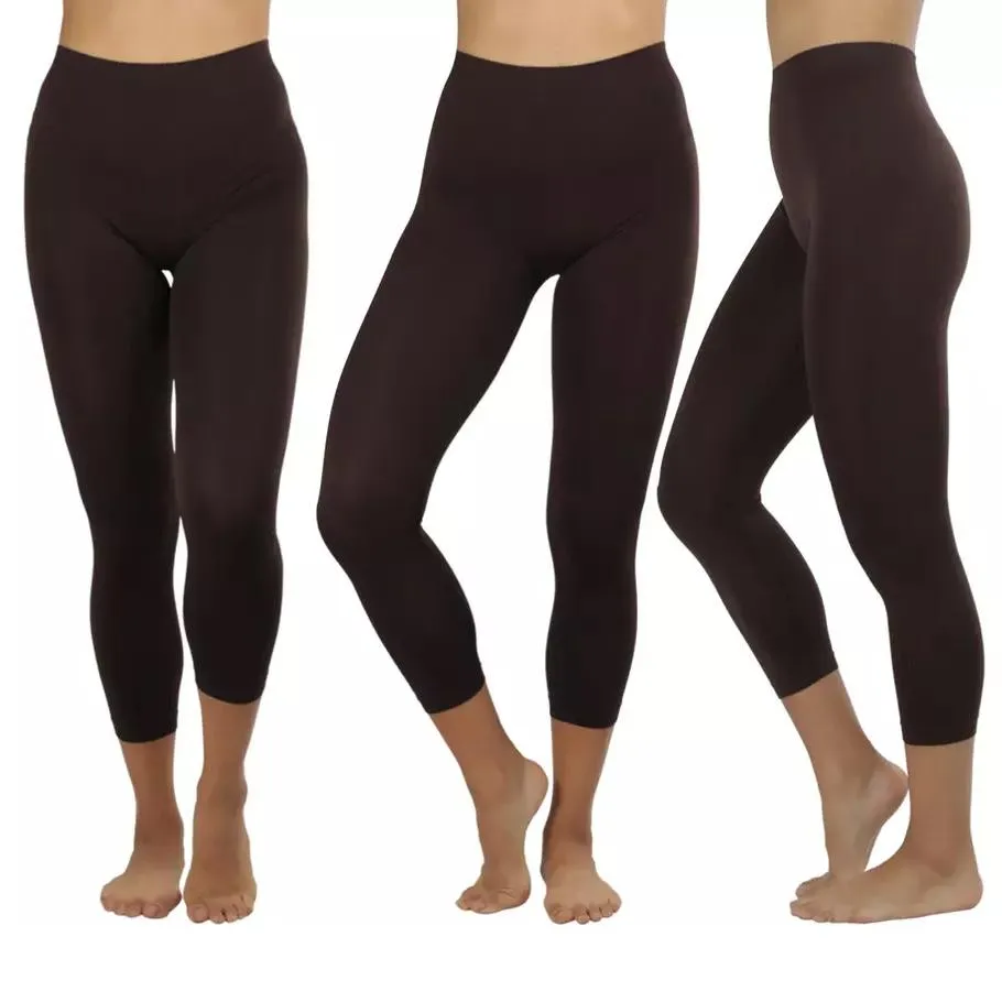 Women's Capri Seamless Lightweight Stretch Leggings