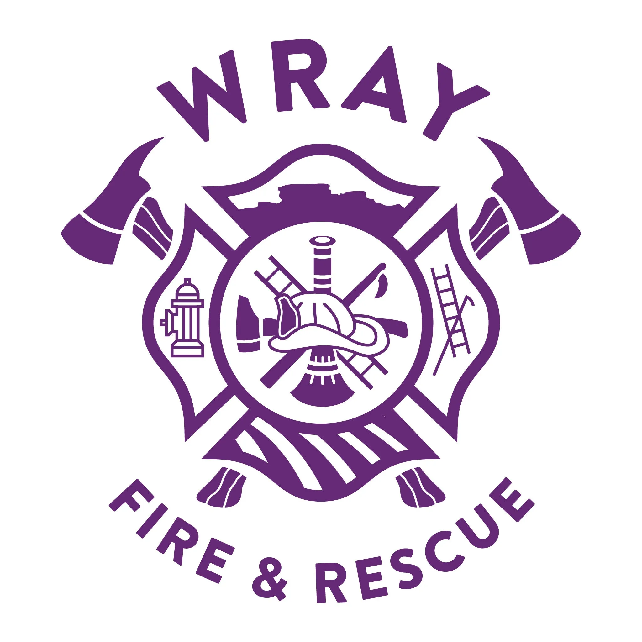 [WRAY FIRE & RESCUE] Utility Shirt [WHT/PRP]