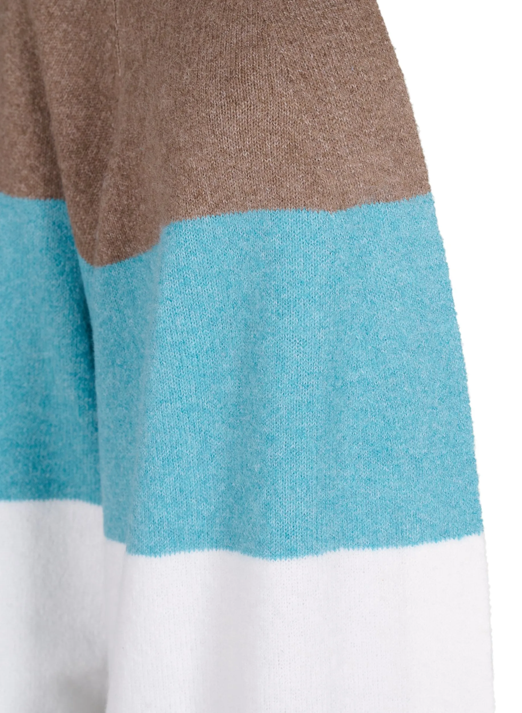 Zizzi Sunny Striped Cardigan in Blue